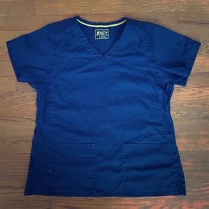Wonderwink scrub top shirt sz L